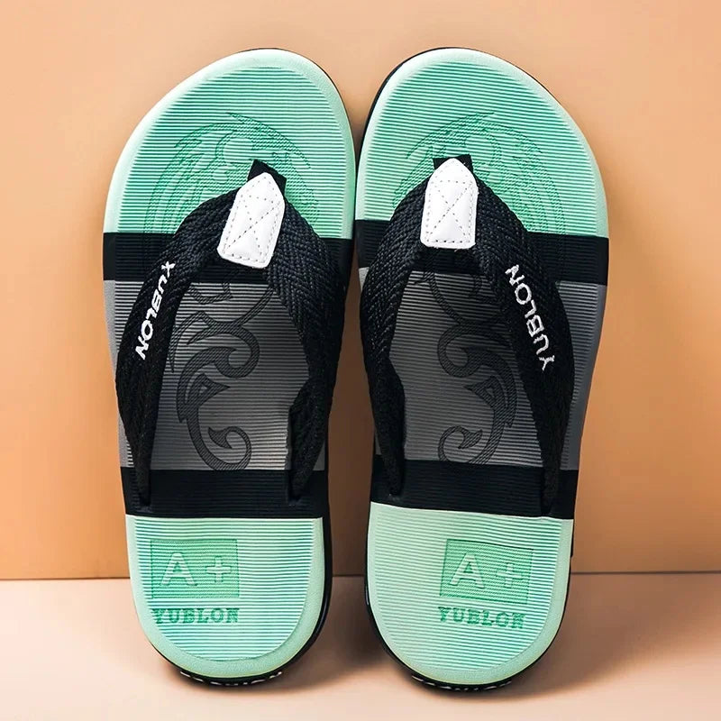 2023 Summer New Fashionable Trendy Casual Beach Sandals Versatile Wearable EVA Flip Flops Men's Slippers From China Mainland