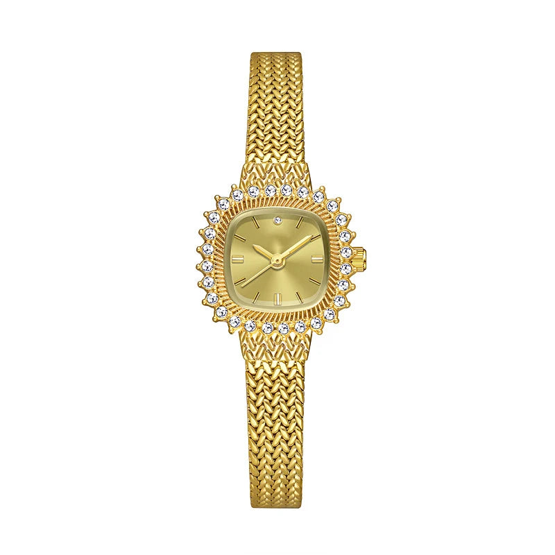 MAYZHISU Light Luxury Women Quartz Watch Retro Women Wristwatch Stainless Steel Waterproof Business Female Clock Ladies Watch