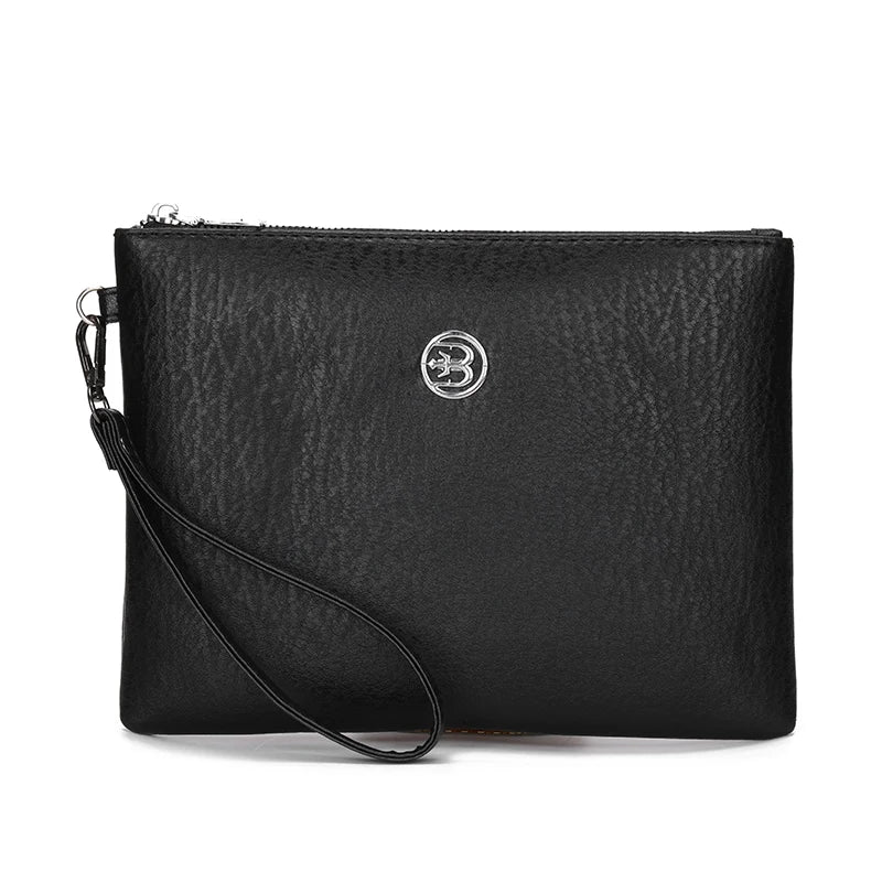 Casual Soft PU Leather Men Day Clutch Bag High Quality Business men Cardholder Case Fashion Male Leather Money Handbag