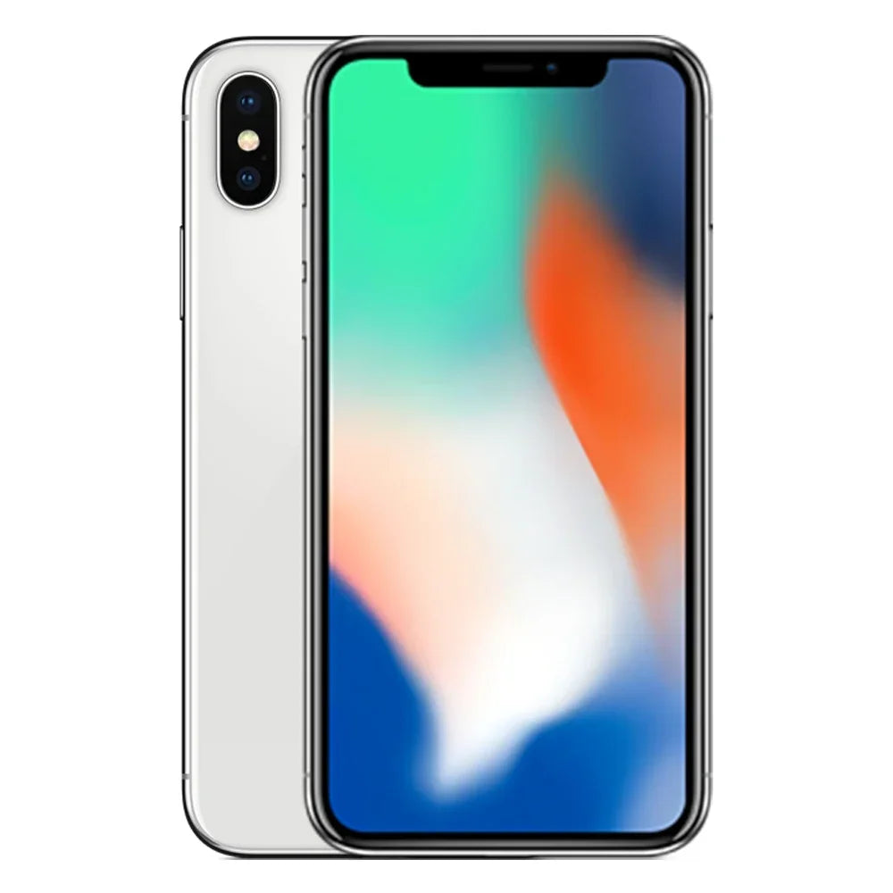Original Unlocked iPhone X 4G Mobile Phone FACE ID 3GB RAM 64GB/256GB ROM OLED 5.8" 12MP+7MP A11 Bionic Hexa Core IOS SmartPhone