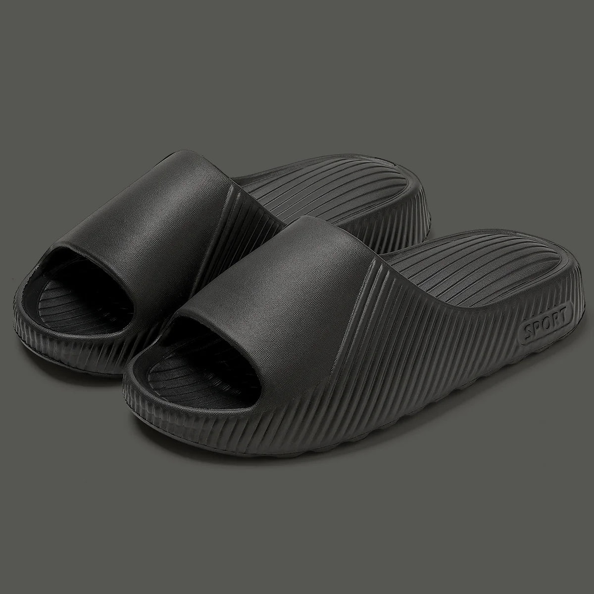 QYCKABY Slippers Cloud Thick-soled Sandals 2025 Summer Fashion Soft Bottom Beach Men Slipper Womens Sandals EVA Anti-slip Slides