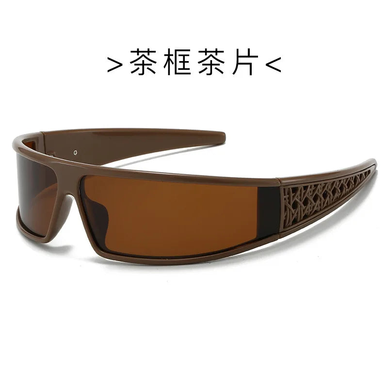 New arrival Popular Black Mask Sunglasses Women 2025 Brand Designer Headband Sun Glasses Men Goggle Shades Luxury Y2K Eyewear
