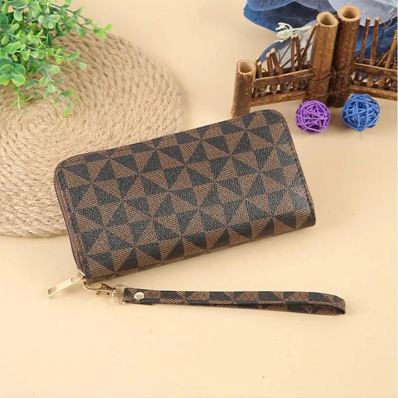 Wallets For Women Zipper Coin Purse Pu Carteras Para Mujeres Card Holder Card  Sac Main Pour Femme Cell Phone Wristlet Handba