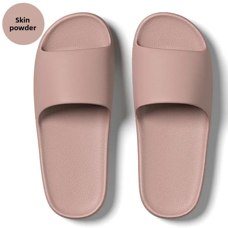 Home Use Bathroom Slippers Women's Summer Indoor Soft Bottom Anti-Slip Couple Bathroom Silent Slippers Wholesale Men's Summer Sl