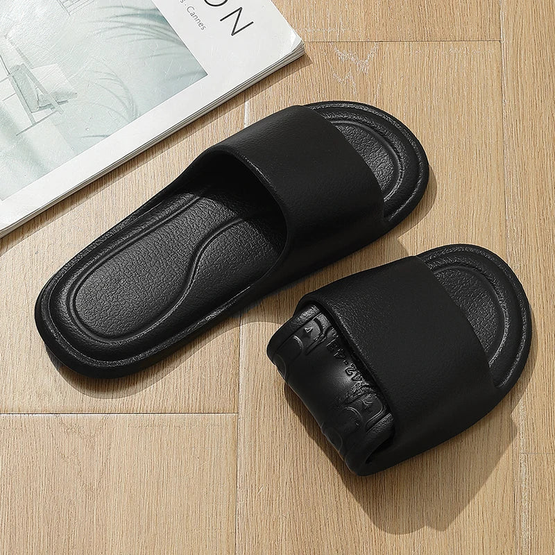 Foldable House Slipper Hotel Travel Shoe Non-Slip Portable Home Guest Use Men Women Unisex Slide Flat Shoes Salon Homestay Hotel