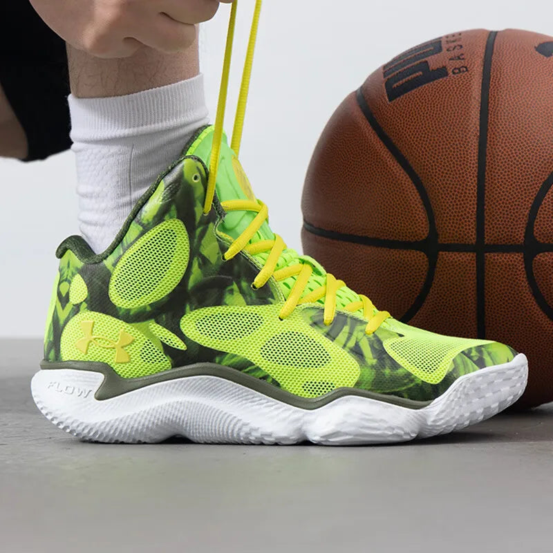 Under Armour men's shoes 2024 new sports shoes game training cushioned wear combat basketball shoes 3026640-300