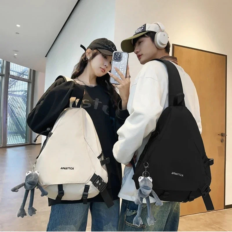 2025 New Chest Bag Men's Crossbody Bag Multi Functional Casual One Shoulder Backpack Large Capacity Messenger Bags for Men Bolsa