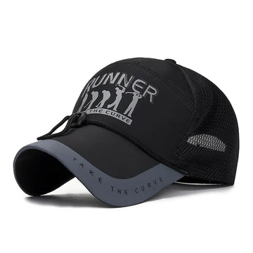 Golf Women Men's caps Baseball Cap Summer Long-brimmed Caps Breathable Shading Windproof Cap Reflective Striped Hat gorras