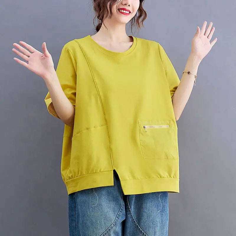 Áo thun nữ phong cách Nhật - Hàn mẫu mới 2025