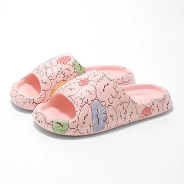 2024 Women Soft Sole Cloud Slippers Indoor Outdoor Beach Sandals Thick Platform Summer EVA Non Slip Flip Flops