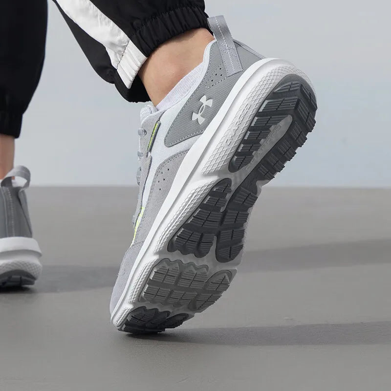 Under Armour men's shoes 2025 spring new sports shoes Fitness comfortable training shoes cushioned running shoes 3027178-101