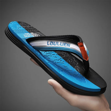 2024 Summer Men's Slippers Beach Outdoor Sandals Men Flip Flops Comfortable Slides Casual Shoes Men Non-slip Home Slippers 39-45
