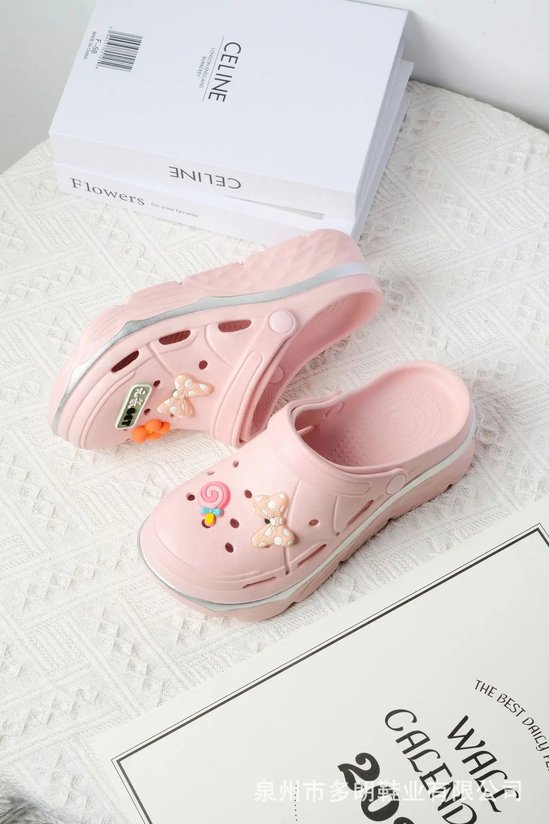 Women Platform Sandals 2024 Summer Soft Thick Sole Diy Clogs Garden Shoes Woman Closed Toe Non-Slip Beach Slides Sandals