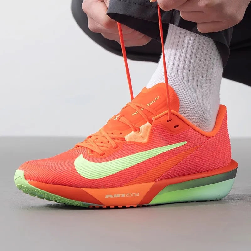 Nike original men's sneakers AIR ZOOM RIVAL FLY 4 Breathable cushioned running shoes FV6040-001