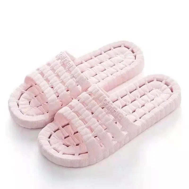 Casual Cartoon One-Piece Slippers For Men And Women Fashionable Indoor Soft Plastic Slip-On Summer Spring Couple Shoes