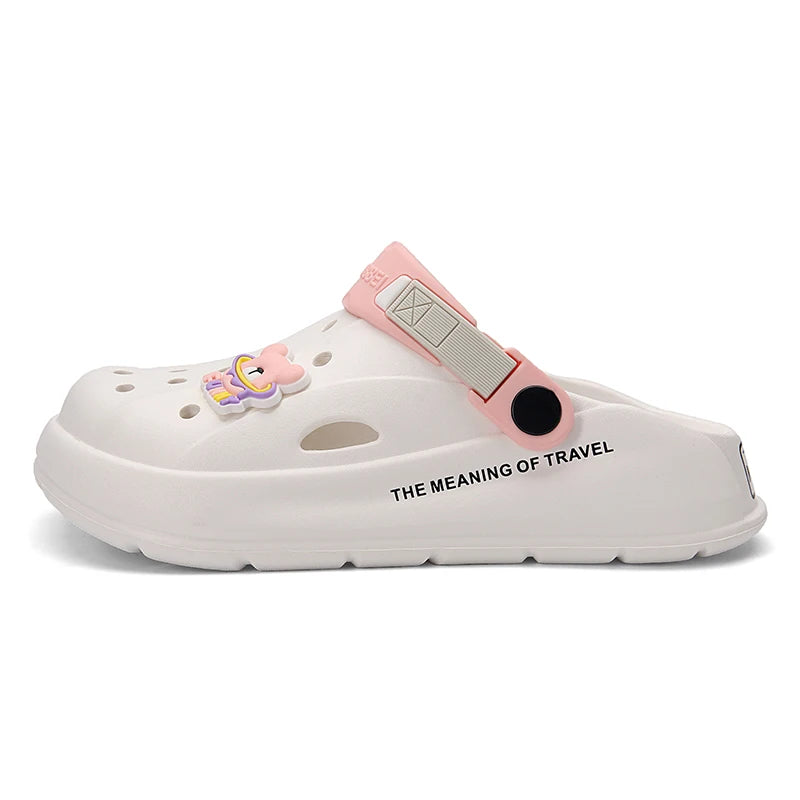New Summer Women Sandals Korean Wedge Platform Casual High Heels Ladies Shoes Outdoor Bathroom Mules Beach Sandalias De Mujer