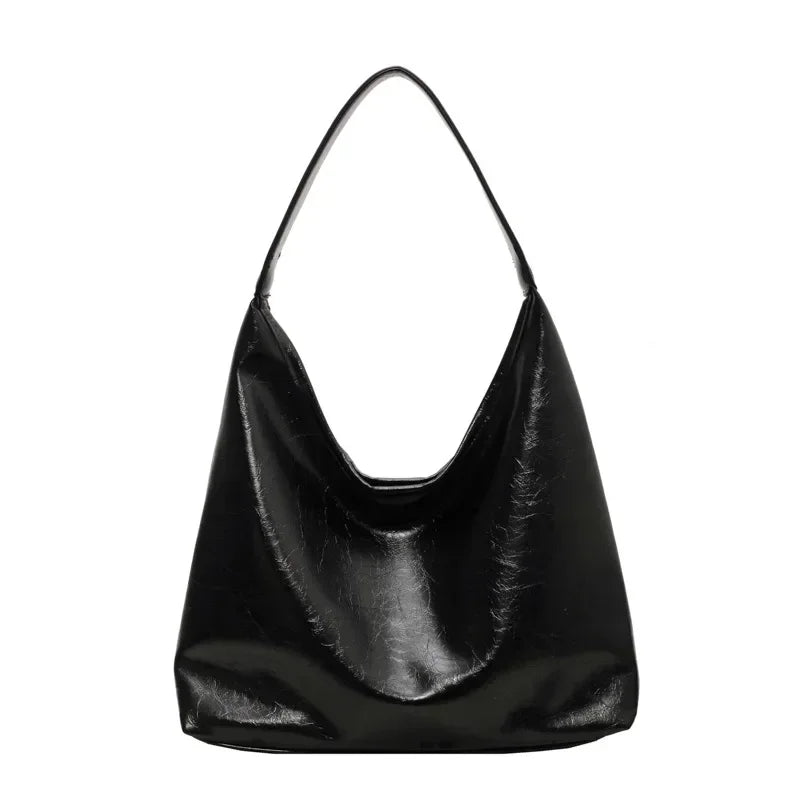 Large Capacity Red Bag For Women 2024 New Retro Texture Single Shoulder Tote Bags Fashion Versatile Casual Ladies Handbags
