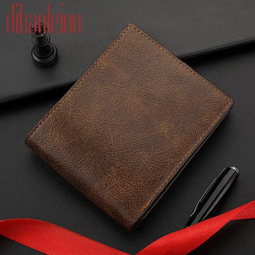 Frosted Slim Card Holder for Men, New Short Wallet with Coin Pocket, No Zipper, Classic Male Purses, Fashion, 2024