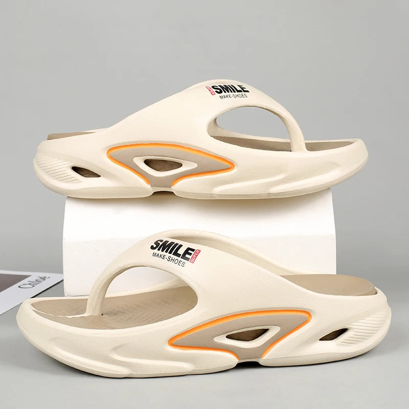 Brand Men's Flip Flops Outdoor Indoor Slippers Comfortable Soft Men Beach Sandals Non-slip Home Men Women Slippers Flip Flops