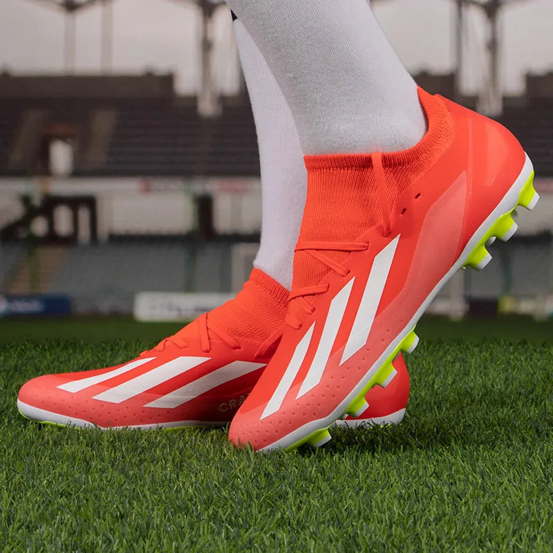 Adidas men's shoes 2025 new sports shoes competition training ground artificial grass non-slip football shoes IF0678