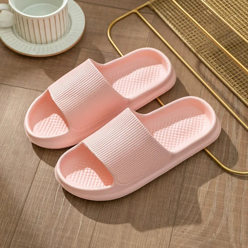 Anti-slip Slippers Woman Home Sandals Soft Bottom Male and Female Couple Water Proof Leisure Fashion Massage Shower Shoes Women