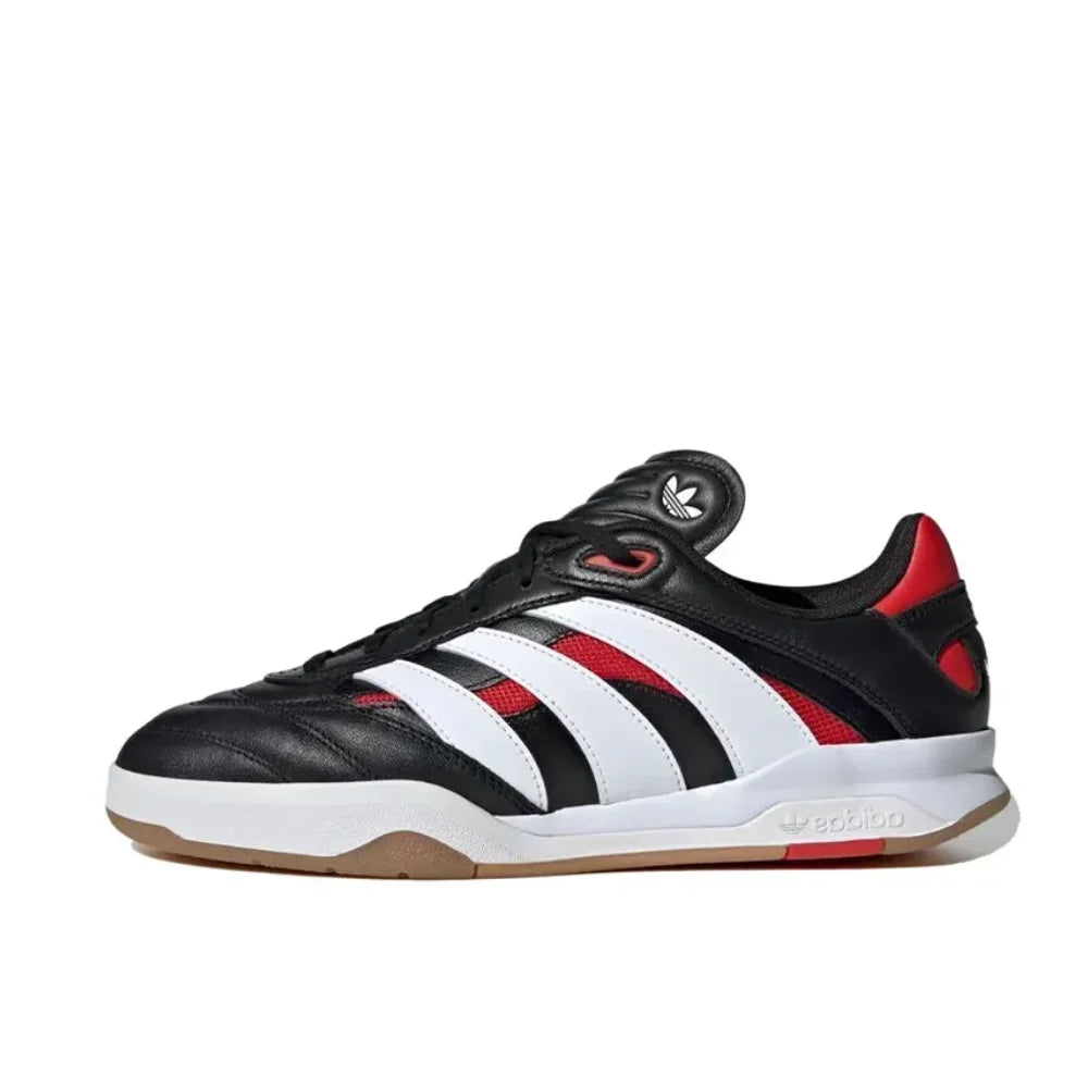 Adidas Grey Blue Colorway PREDATOR MUNDIAL Men's and Women's Comfortable Slip Resistant Wear Resistant Casual Sneakers
