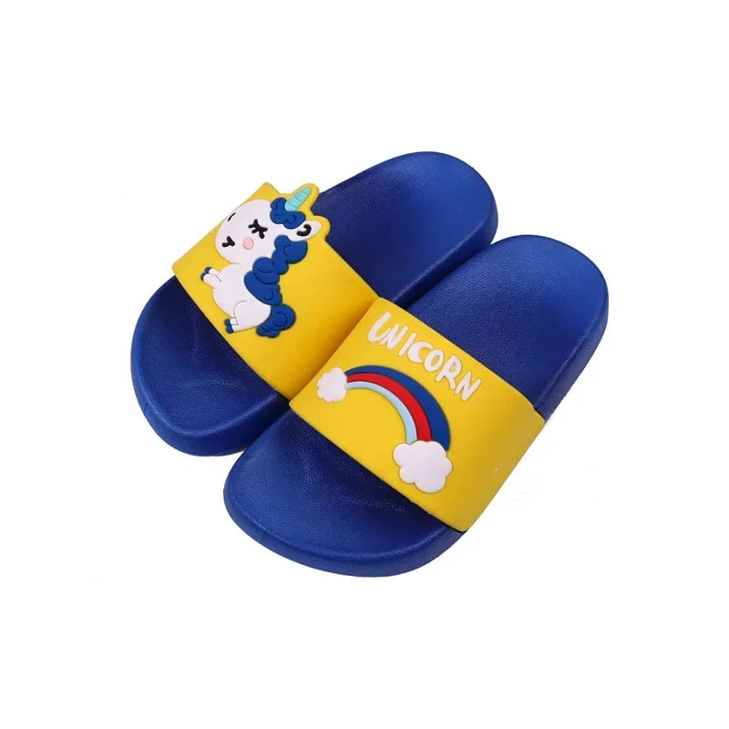 Parent-Child Slippers Summer Cartoon Cute Indoor Outdoor Wear Drop Plastic Men's Women's Flat Sandals PVC Kids Slippers