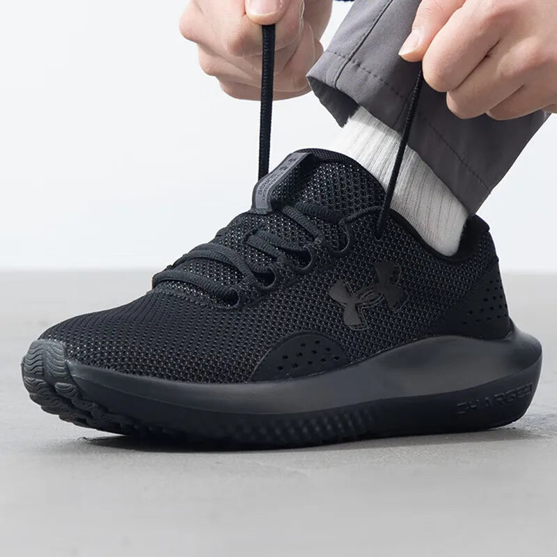 Under Armour men's shoes 2025 new cushioned fitness low top light sports running shoes shoes 3027000-002
