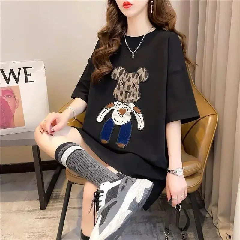Áo thun nữ phong cách Nhật - Hàn mẫu mới 2025