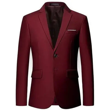 Western-style Men's Business Casual Suit Two-piece Blazer Korean Version Slim Fit Whitesuit Professional Dress New Groom Tuxedo