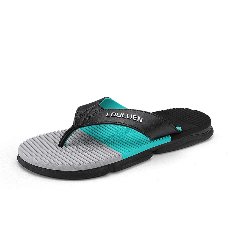 2023 High Quality New Men Soft Sole Flip Flops Outdoor Massage Slippers Indoor Mens Beach Non-slip Men's Flip Flops Sandals