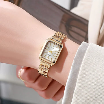 MAYZHISU Women's Wristwatch Luxury Brand Watch for Women Elegant Bracelet Clock Waterproof Fashion Quartz Ladies Watches Gifts