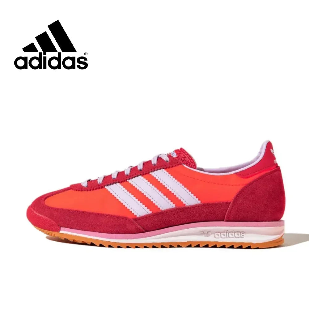 Adidas SL 72 OG Thin Sole Men's and Women's Sneakers Winter Lightweight Comfortable Casual Shoes White Green Retro Classic Shoes