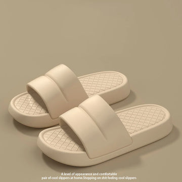 Solid Color EVA Thick Soft Sole Comfortable Slippers Outdoor Indoor Antislip Normal Style