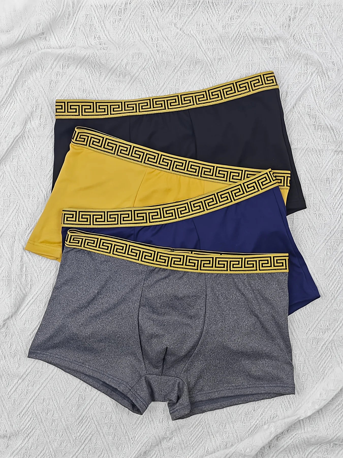 4PCS new personalized fashion men's underwear comfortable breathable men's boxers