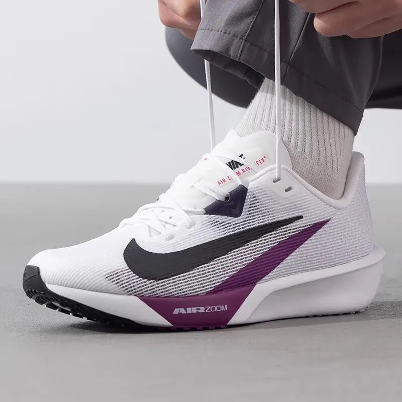 Nike original men's sneakers AIR ZOOM RIVAL FLY 4 Breathable cushioned running shoes FV6040-001