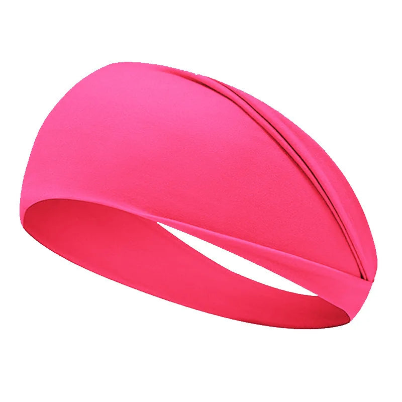 Fluorescent Sport Headband Yoga Sweat-absorhing Hairband Wide Elastic Headband