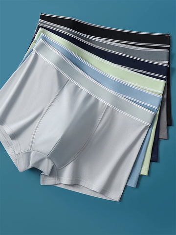 6PCS men's underwear Fashion casual men's boxers comfortable breathable teenage boxers