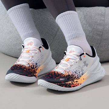 Under Armour men's and women's shoes 2024 fall new combat training shoes leisure library 2 basketball shoes 3026277-100
