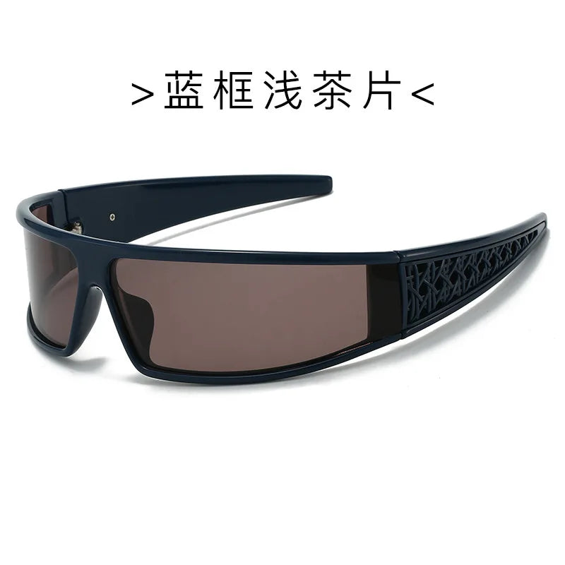 New arrival Popular Black Mask Sunglasses Women 2025 Brand Designer Headband Sun Glasses Men Goggle Shades Luxury Y2K Eyewear