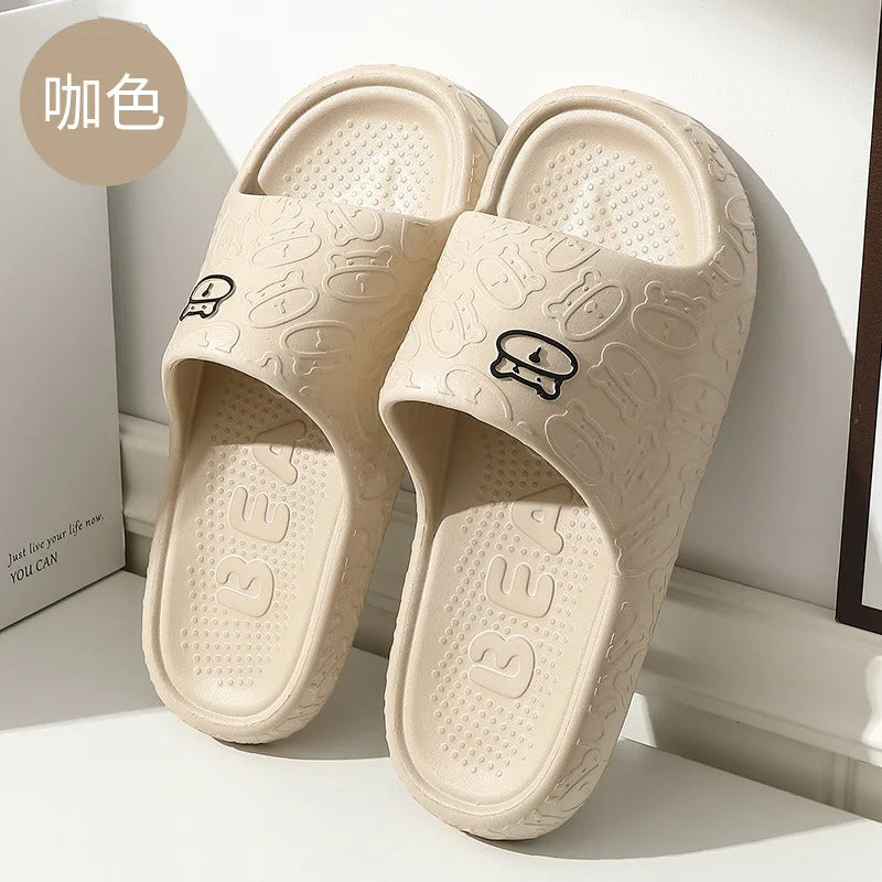 House Cloud Slipper Woman Teddy Bear Funny Summer Sandal Men Flip Flops Beach Non Slip Soft Home Flat Shoes Female Male Slide
