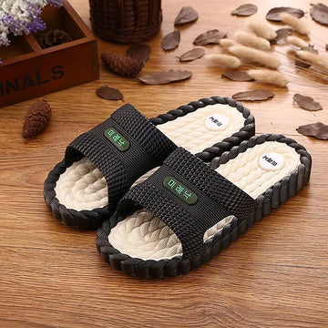 Casual Cartoon One-Piece Slippers For Men And Women Fashionable Indoor Soft Plastic Slip-On Summer Spring Couple Shoes