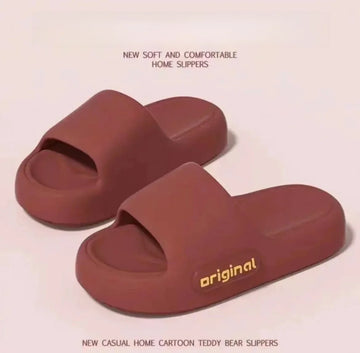 Comfortable Thick Bottom Anti-Slip Indoor Slippers for Men And Women Summer High Heel Sensation Cute Cool Sandals Shoes