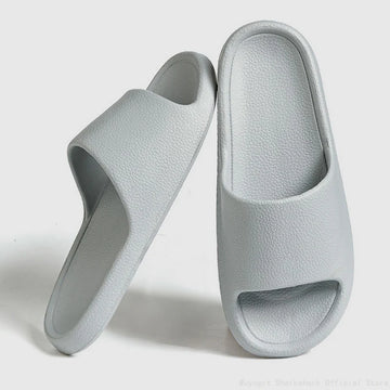 Summer Slippers For Men Women Shoes Cartoon Bear Slippers Indoor Soft Thick Sole Slides Flat Sandals Beach Shoes Man Flip Flops
