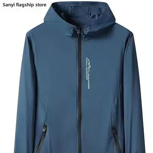 Men's Summer Ice Silk Thin Sun Protection Clothing 2024 New High-end Breathable Fishing Jacket Other Material Regular Type