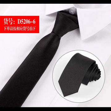 6CM Versatile Elegant Narrow Ties Wine Black Striped Floral Neckties for Gentleman Business Formal Groom Wedding Accessory Tie