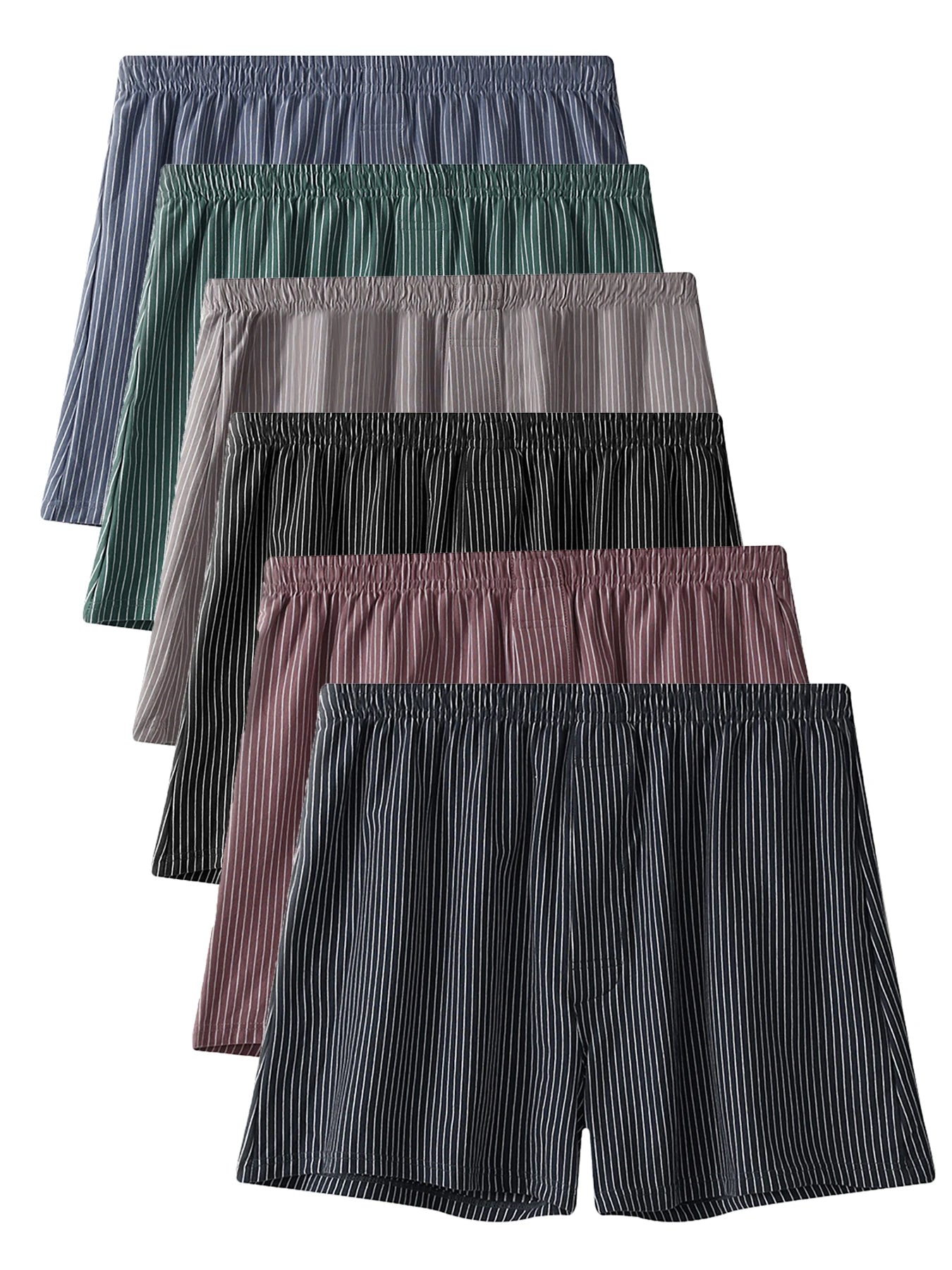 6PCS men's underwear comfortable breathable men's boxers casual trend teenage boxers