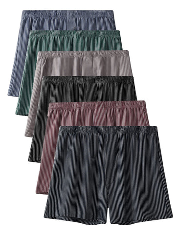 6PCS men's underwear comfortable breathable men's boxers casual trend teenage boxers