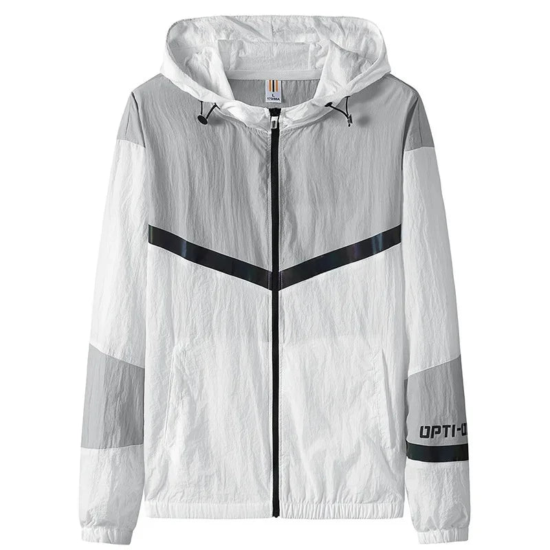 2022 Summer New Men's Lightweight Breathable Sunscreen Jacket Korean Trendy Casual Top For Outdoor Activities