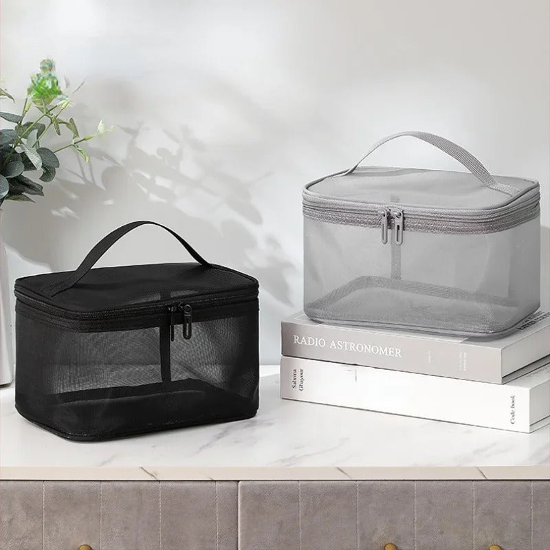 包包Women's Transparent Mesh Ideal for Cosmetics Makeup and Toiletries Kit  for Travel Sales Success Make Up Organizer Bag